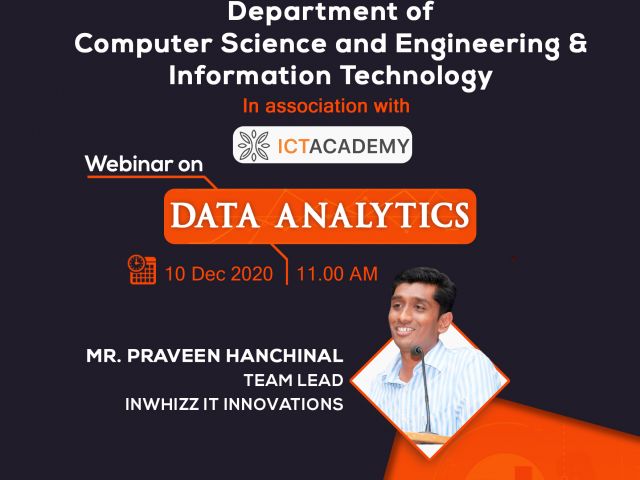 Karpagam Institute of Technology - Webinar on Data Analytics
