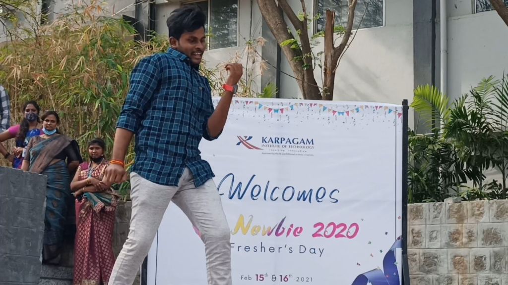Karpagam Institute of Technology - Newbie Freshers Welcome Event 2021 Dancing