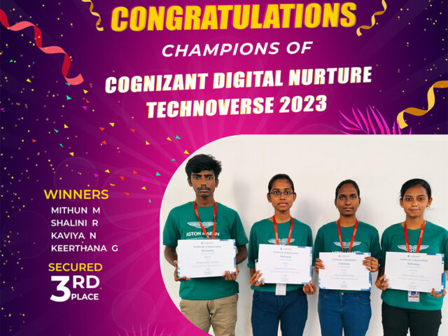 Cognizant Digital Nurture Technoverse Hackathon 2023 - best engineering colleges in tamilnadu